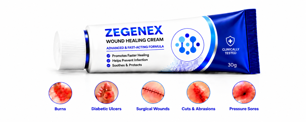 Zegenex Wound Healing Cream - Advanced & Fast-Acting Formula